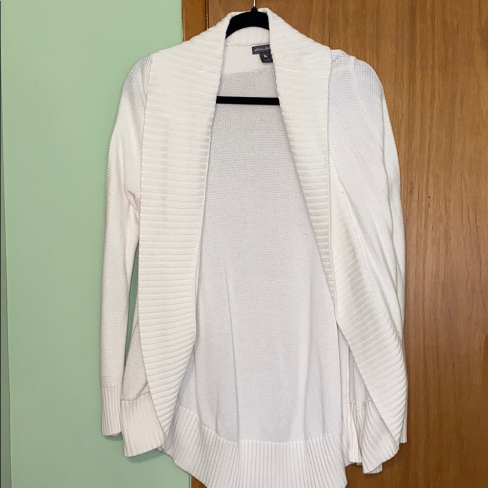 White Cardigan size L